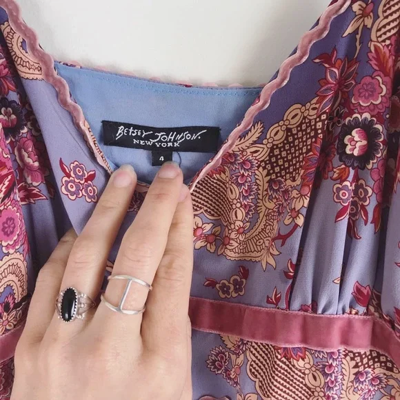 Vintage Betsy Johnson silk slip dress - Picture 3 of 6